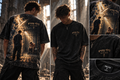 TRUTH WEAR Reborn Tee modeled front and back — DROP 033